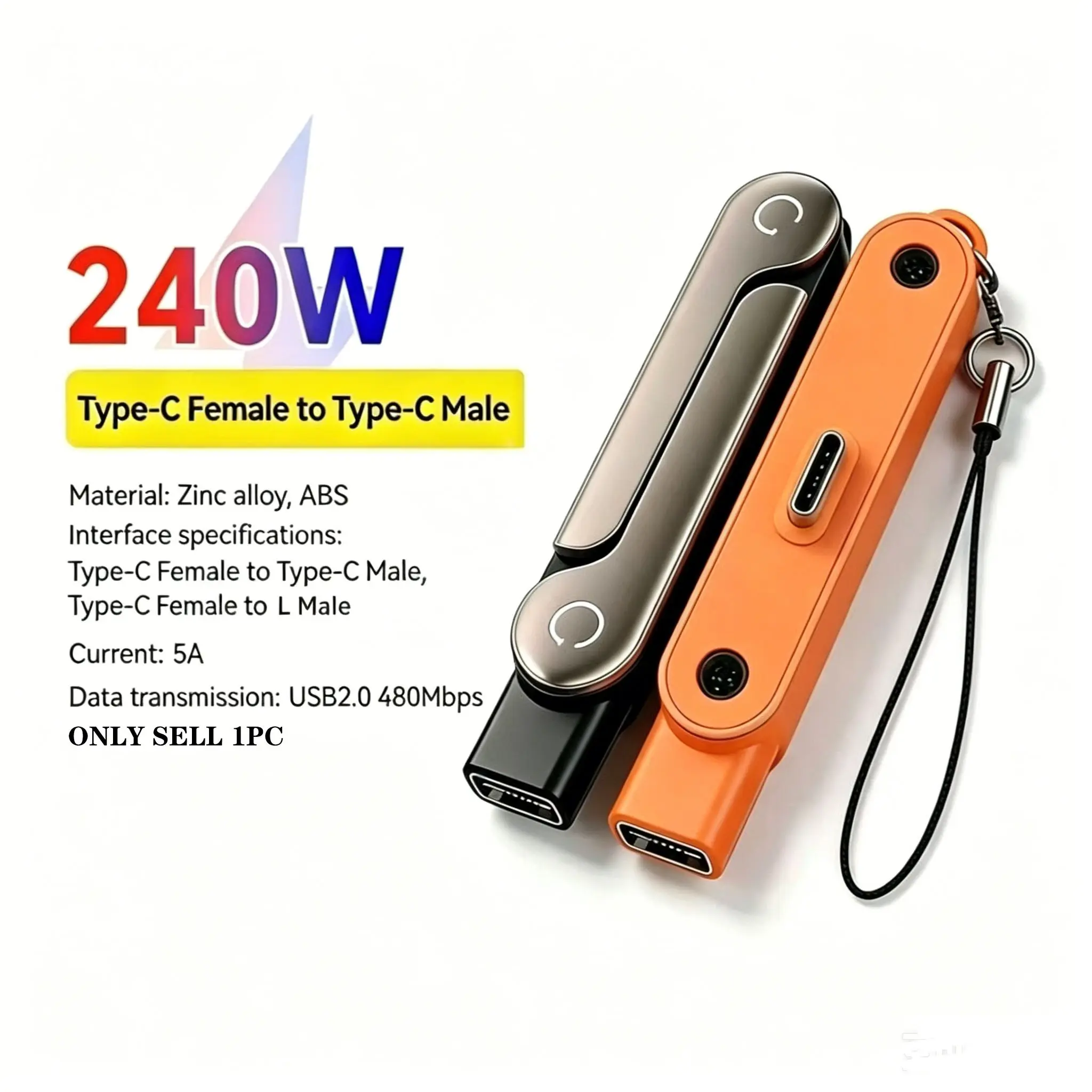 Foldable Charger Stand 240w Fast Charging Data Cable Adapter Alloy, Super Fast Charger Portable Foldable 5a Quick Charge for Phone, Earphones, Laptop Fast USB Charger