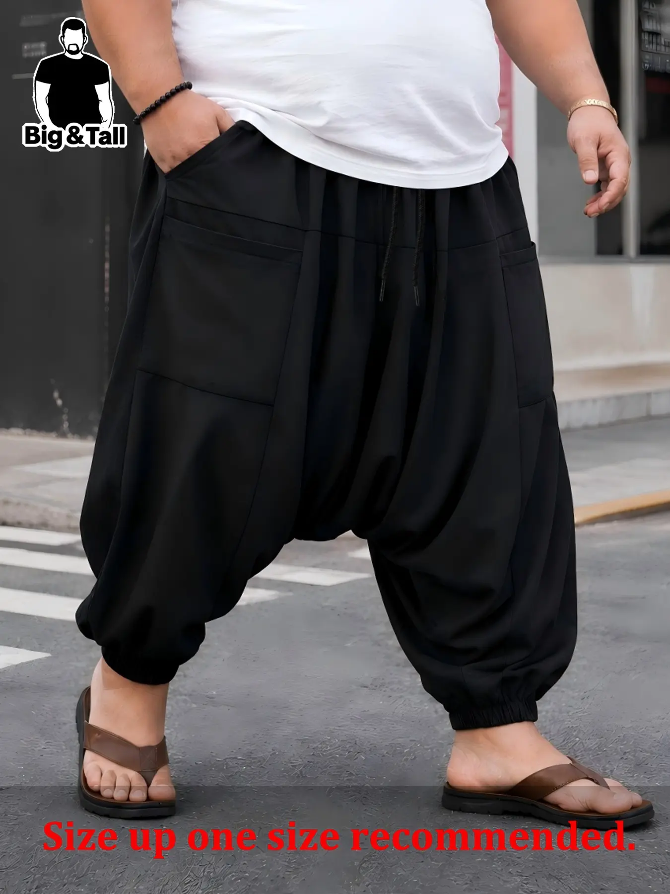 Large Size Men's Loose Fit Plain Casual Jeans, Comfortable Daily Wear, Perfect for Relaxing and Everyday Use, Stylish Men's Pants