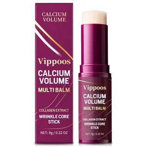 Multi Balm Stick, Korean Collagen Hydrating Anti-Aging Firming Volume Balm, Hydrates & Firms Skin, Suitable for Face Eyes Neck, Non-Greasy, For All Skin Types