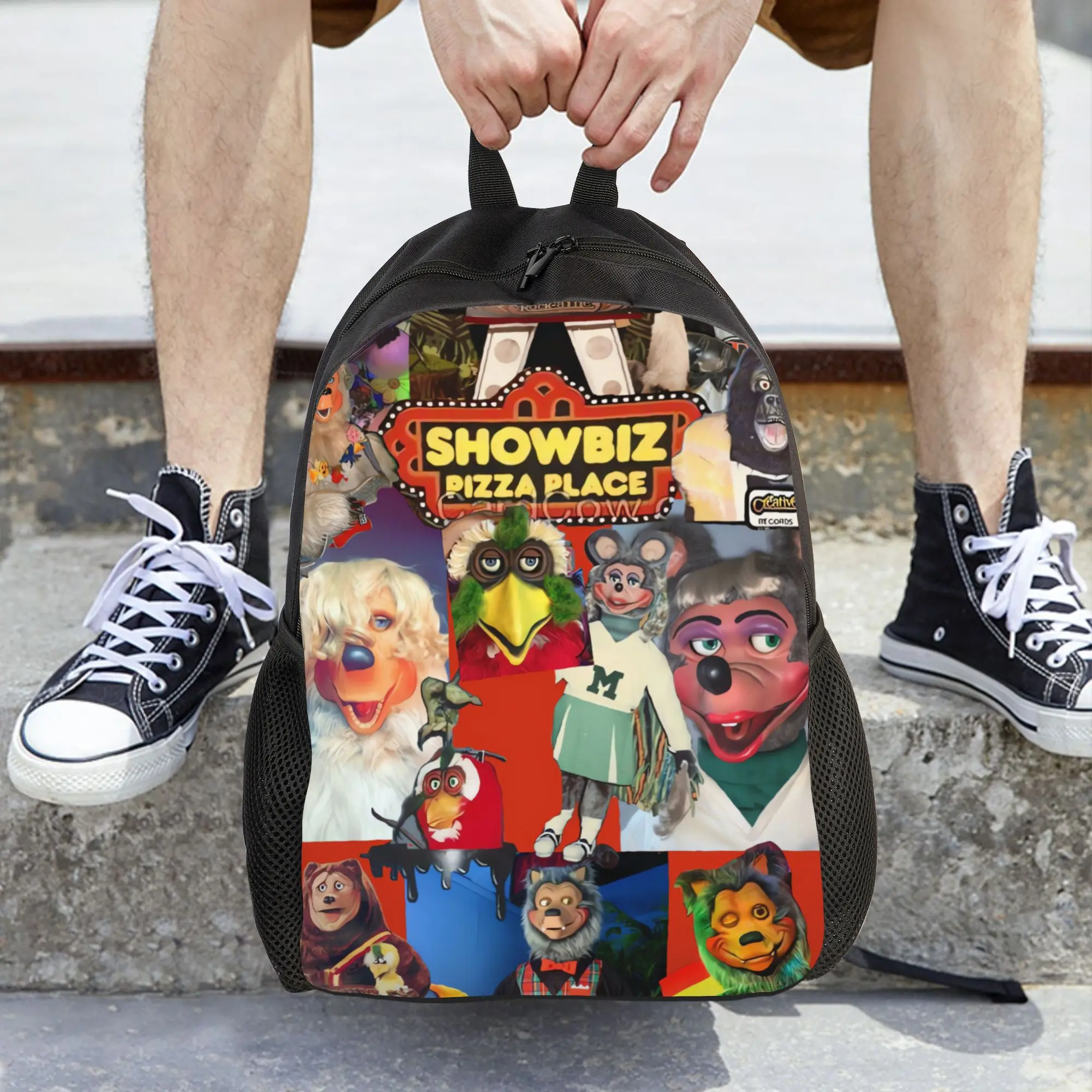 The Rock Afire Explosion Easy Backpack Featuring One Compartment, Designed for a Tidy And Adaptable Look Suitable for Daily Activities And Informal Outings