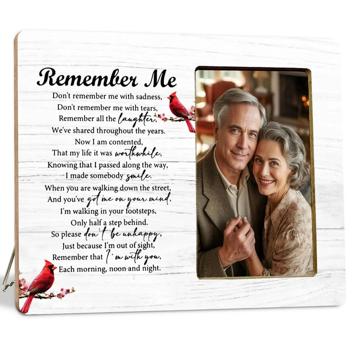 Memorial Gifts Picture Frame for Loss of Loved , Remember Me Sympathy Gifts Picture Frame, I Nver Left You