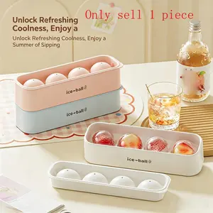 Round Ice Cube Mold, Easy Release Ice Ball Molds, DIY Ice Block Maker, Perfect for Home Use, Durable and Reusable Design