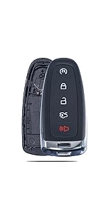 2 Key Fob Remote Replacement Fits for 1998-2016 Ford F150 F250 F350 Ranger Escape Explorer Focus E150 Expedition,Mazda,Lincoln MKZ MKX CWTWB1U345 CWTWB1U33 Keyless Entry Remote Control