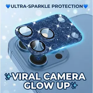 Bling Lens Protector 2PCS – Scratch-Resistant iPhone Camera Cover