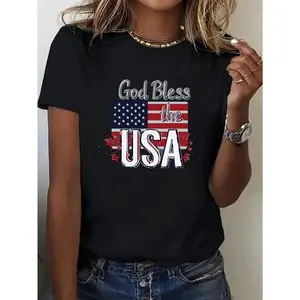 Women's Printed Crew Neck Sports Tops - Casual, Lightweight & Breathable Fabric - Ideal for Spring & Summer Outdoor Activities tiktok shop deal