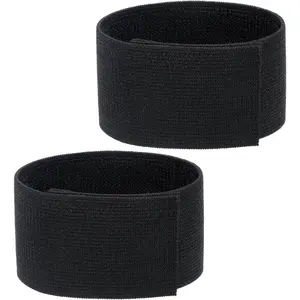 Black Boot Straps, 2 PCS Elastic Polyester Ankle Straps for Cowboy Boots Adjustable Boots Bands Self-adhesive Trousers Blouses Elastic Strap Band with Hook and Loop for Hiking Fishing Hunting