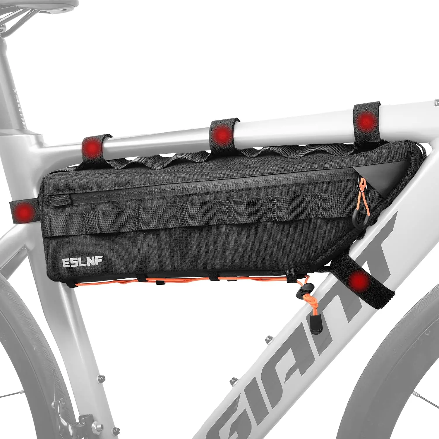 Frame Bag  Bag for MTB Road ,  Triangle Bag, 2.7L Large Capacity Cycling Bag, Water-resistant Fabric,  Fit MTB, Road , E-,  Accessories