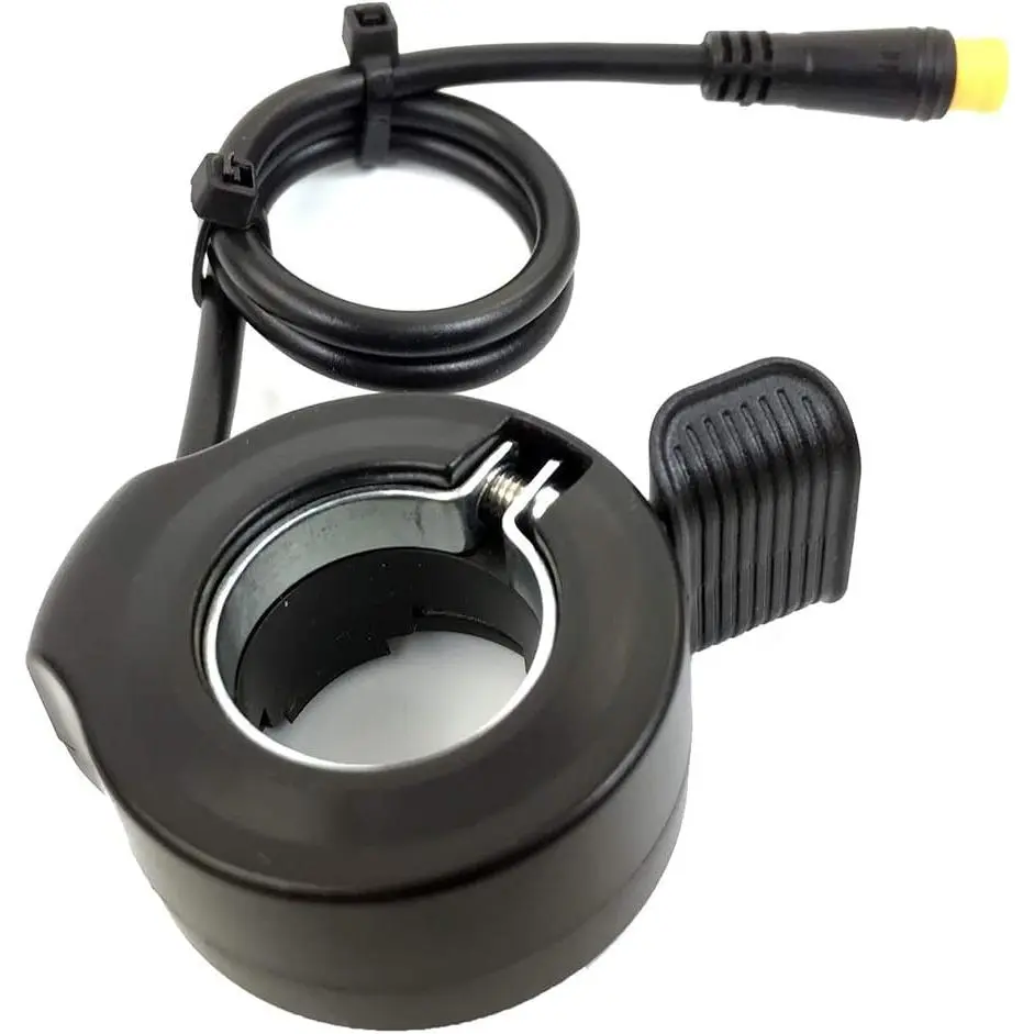 Schuck E-Bike Thumb Throttle 130X,Waterproof Accelerator,22.2mm/0.87in Handlebars,Left/Right Universal Bicycle Conversion Replacement Parts