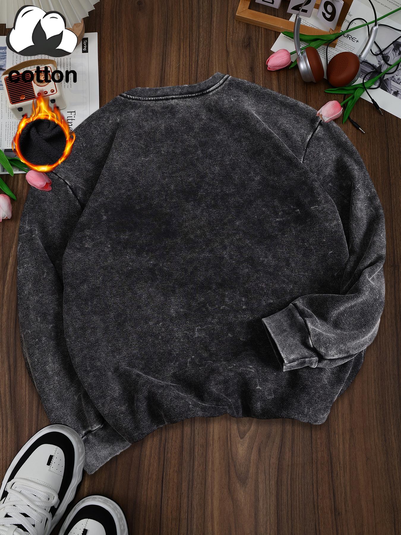 Cotton Fleece Women’s Fitted Casual Sports Hoodie, Vintage Washed Cotton Long Sleeve Hooded Sweatshirt for Autumn and Winter Fashions