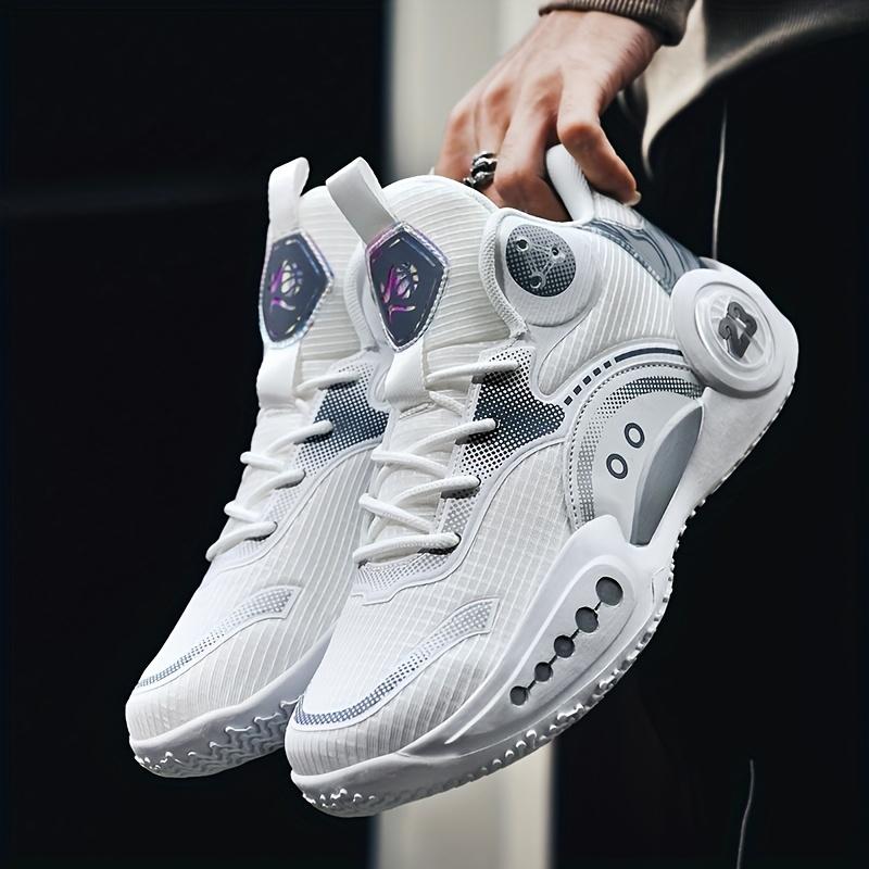 (New)Men'S High-top Basketball Shoes |     Anti-slip, Wear-resistant, Breathable sneakers for Outdoor Street Fashion Trend, Youth Boys' Sports Competition Training Shoes for Adults