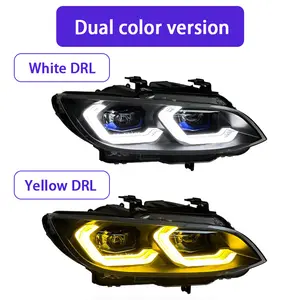 Suitable for BMW 07-10 3 Series E92 E93 M3 modified LED headlight assembly dual-color version front lights