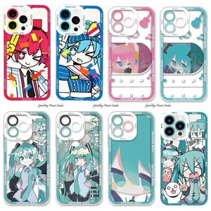 Kawaii Y2K Cute Teto Hatsune Miku Phone Cases For iPhone 17 16 15 14 13 12 11 Promax Pro Plus Air Transparent Soft TPU Anti-Drop Cover Trendy Luxury Aesthetic Shells Daily Accessory Gift