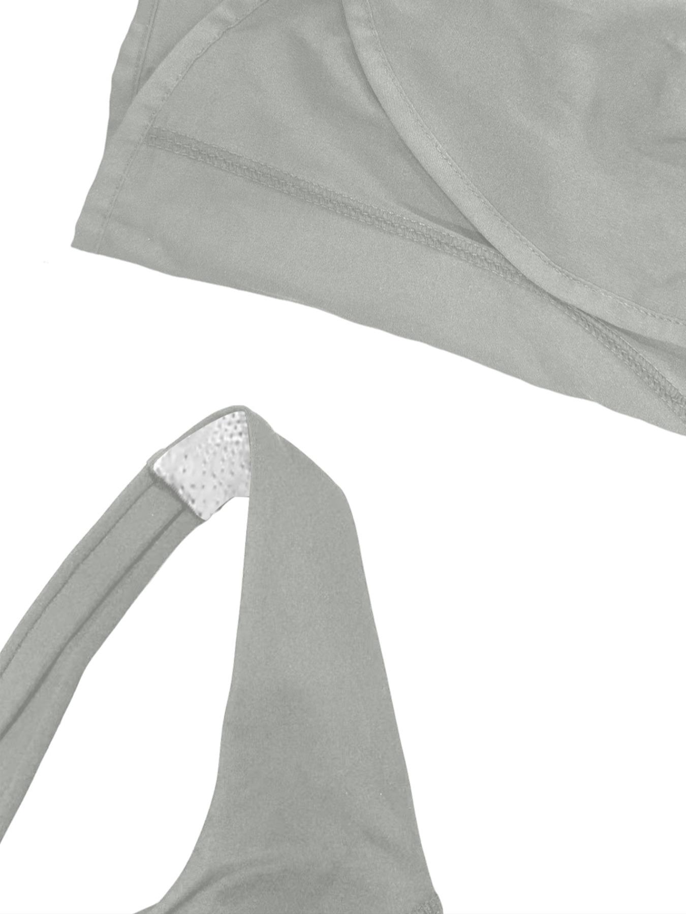 Women's Solid Color Racer Back Sports Romper with Removable Chest Pad, Casual Comfy Breathable Sleeveless Jumpsuit for Yoga Gym Workout, Ladies Sportswear for All Seasons, Sporty Jumpsuit