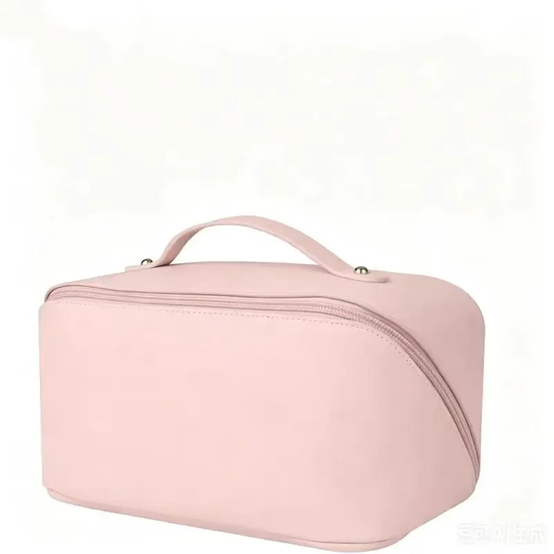 Large Capacity Expandable Travel Organizer Bag, Makeup Washbag, Cosmetic Bag with Zippered Compartments, Ideal for Women, Gym, Business Trips, Vacations