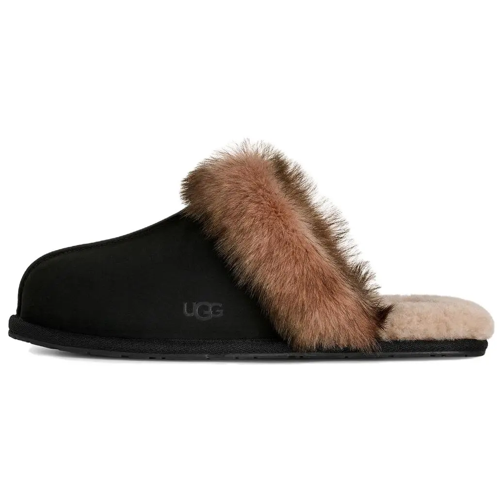 UGG Slipper Evolution Comfortable Rubber Sole Closed Toe Slippers 1183330-BLK
