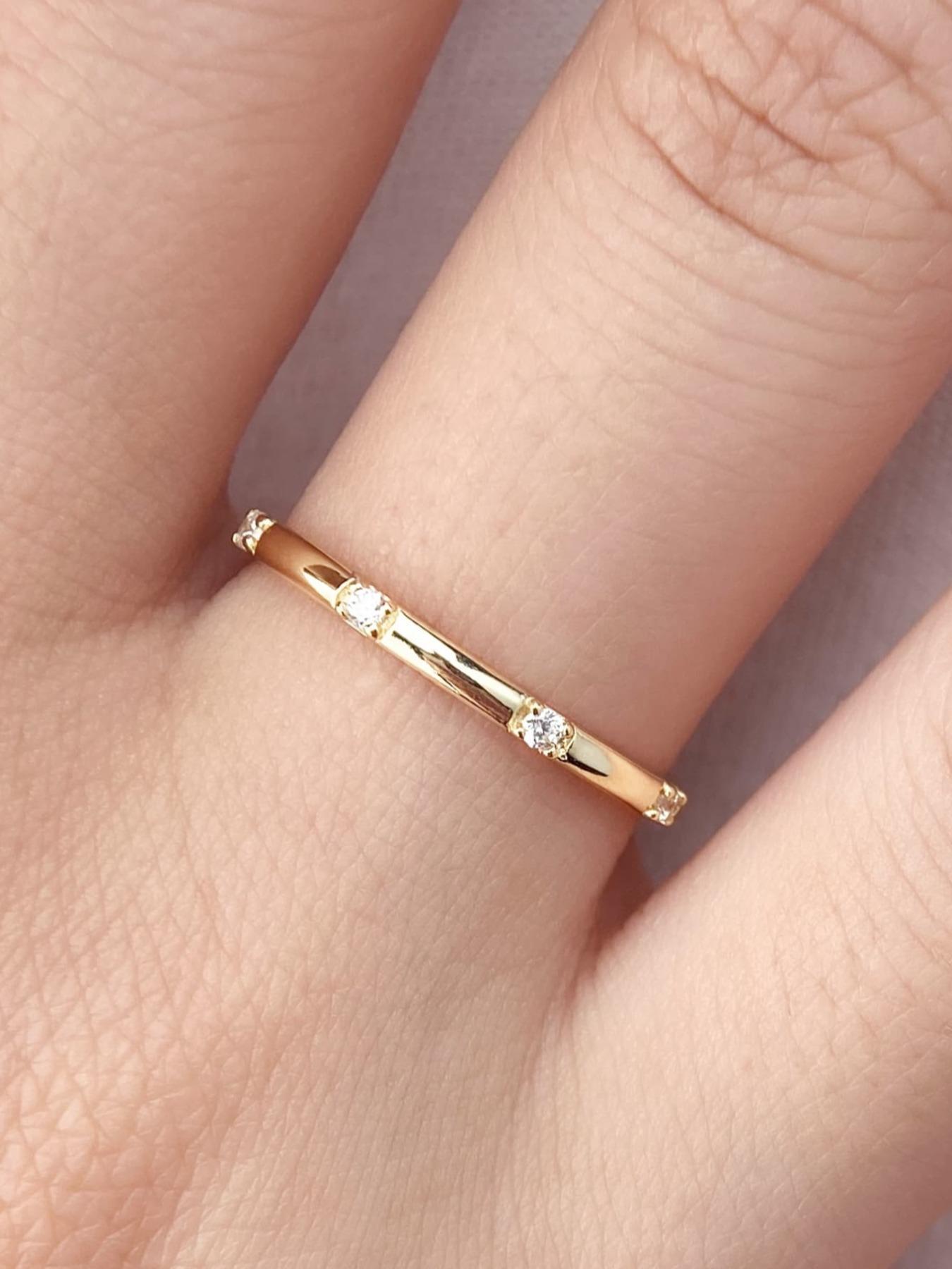 S925 Sterling Silver Fashion Artificial Zircon Decorated Ring, Elegant Everyday Ring, Fashion Jewelry for Party, Daily Clothing Decor, Trendy All-match & Exquisite Jewelry for Birthday Gift