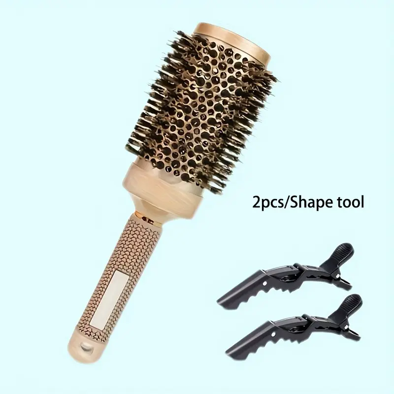 3pcs Luxury Ceramic Curling Comb Set, Non-Slip Handle, Dry & Wet Use, Easy Hair Styling, No Power Needed, Fashionable Waves