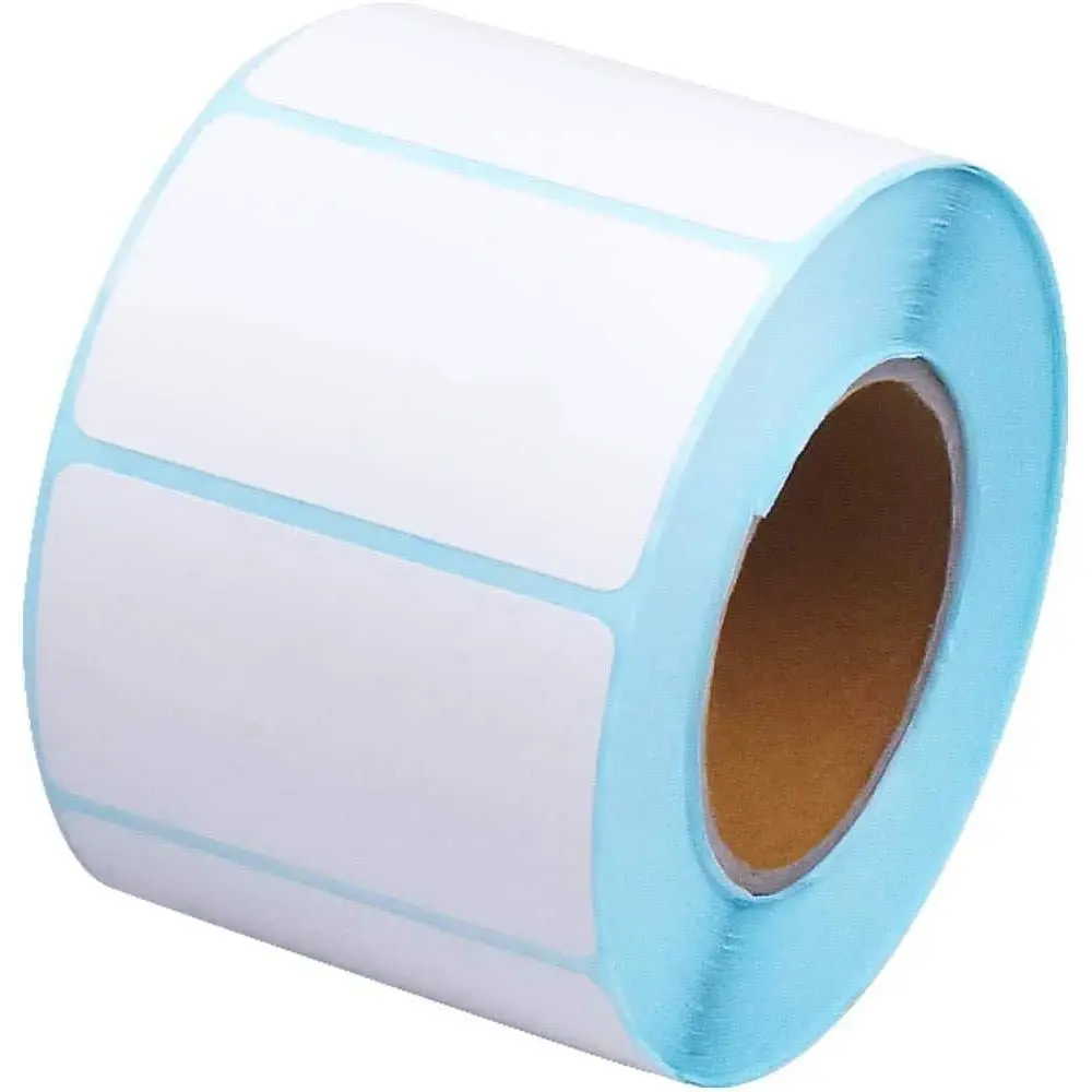 800 count Self Adhesive Label Sticker, Blank White Rectangle Address Thermal Label Roll Sticky Write  Note Mark for Office Kitchen Printer