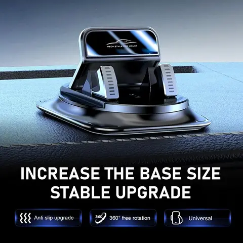 360 Degree Rotatable Car Dashboard Phone Holder, Stable Car Phone Mount Stand, Automotive Phone Holder, Universal Fit for Apple iPhone, Samsung Galaxy and All Android Smartphones