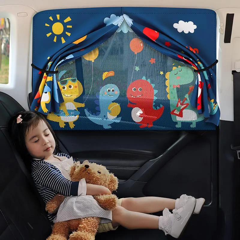 Car Sunshade, Magnetic Double Layer Car Sunshade, Sun Protect Car Sunshade, Auto Interior Accessories, Car Sunshade Curtains