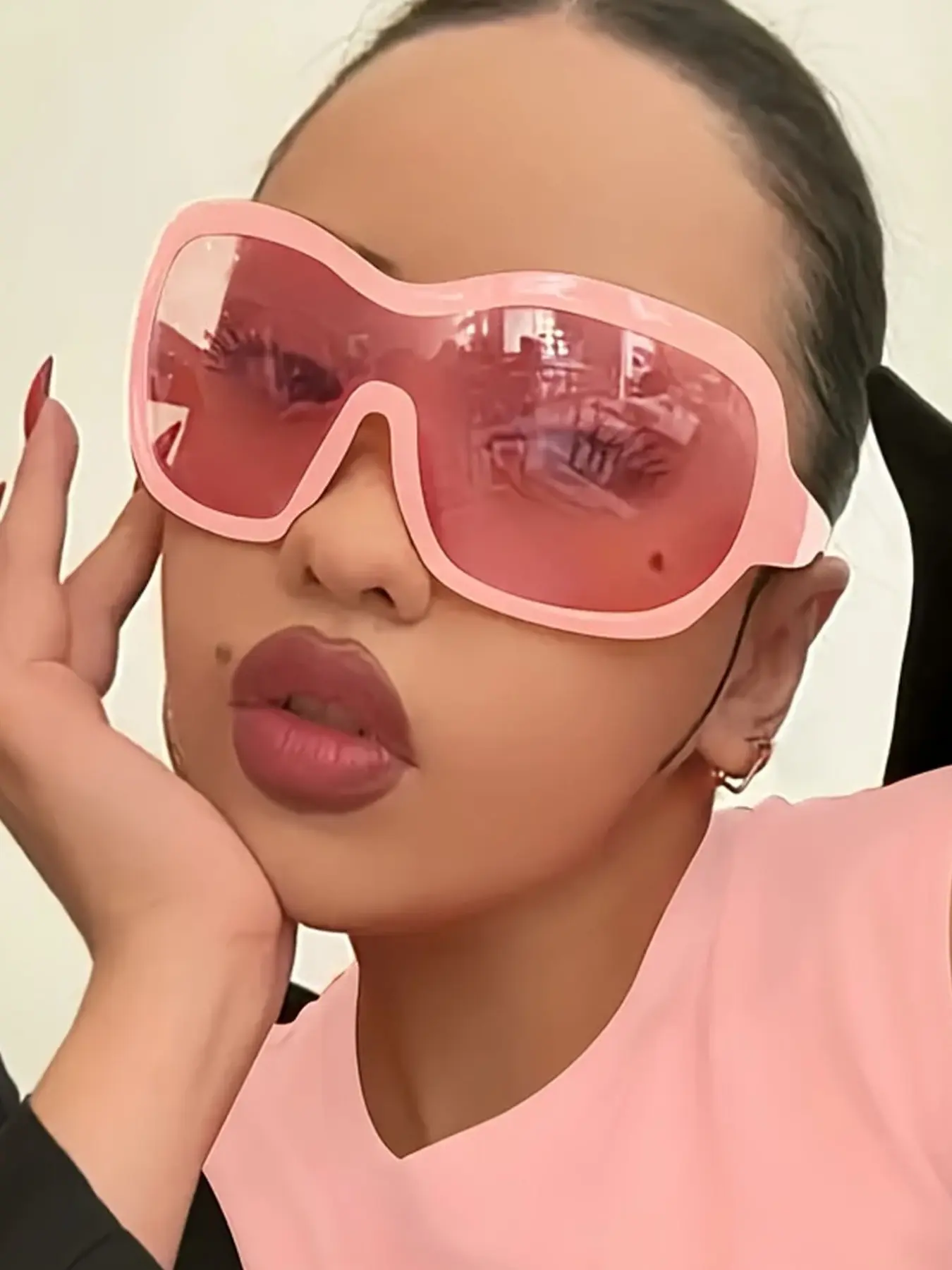 New Large Frame Cool Y2K Style Glasses, Unisex Fashionable Eyewear for Street Photography and Daily Wear, Trendy and Versatile Design