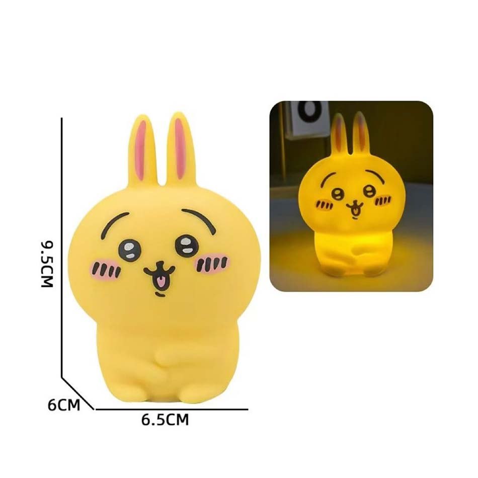 Cute Chikawa Kawaii Bedroom Desktop Decoration Hachiware Usagi Cartoon Vinyl Doll Night Light Luminous Toy Surprise Girl Gifts