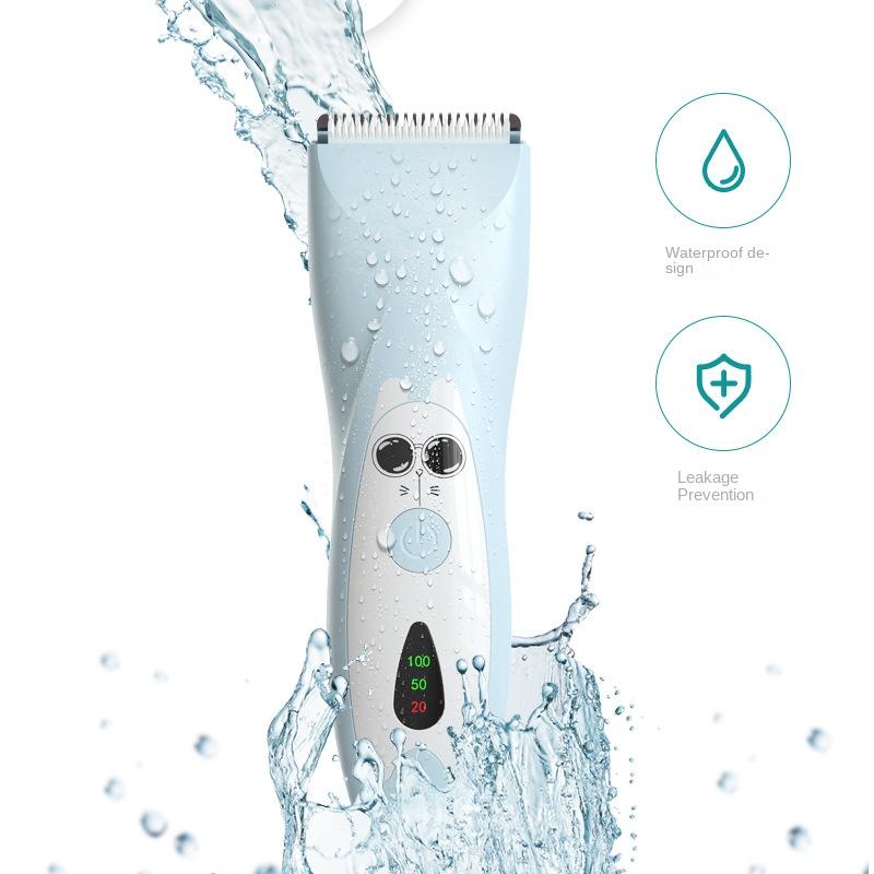 1 Piece Cartoon Pattern Baby Hair Clippers, Electric Hair Trimmer, Portable Electric Rechargeable Grooming Clipper