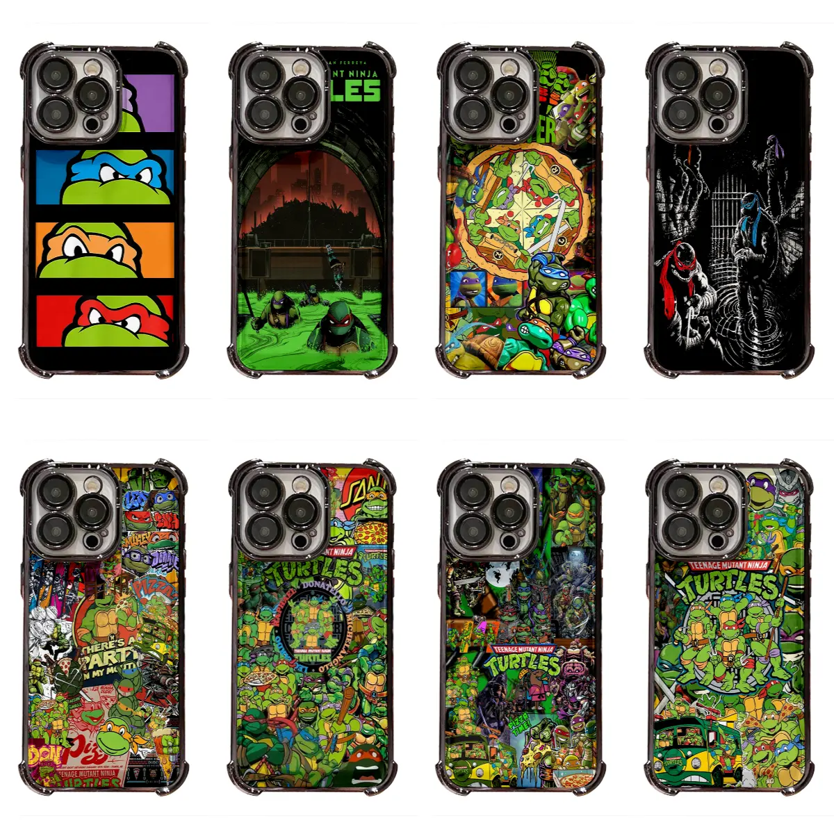 Anime Teenage Mutant Ninja Turtles Fashion Cool Comic Phone Case Suitable for IPhone 17 16 15 14 13 12 11 Pro Max Plus Air Protective Drop-proof Gift Unique Design