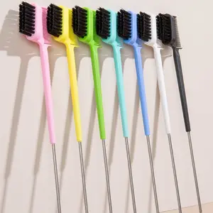 7-Piece Hair Styling Comb for Smooth Edges & Easy Parting, Edge Control Tool Creates Sleek Snatched Hairstyles, Tames Flyaways & Baby Hair, Ideal for Thick Long Hair, Daily Styling for Women & Girls