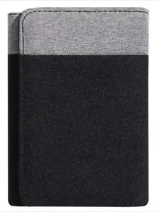Men Canvas Wallet with ID Photo Holders Card Holder Wallet Case 8 Slots Hasp Male Purse Mini Three-fold Men Wallet