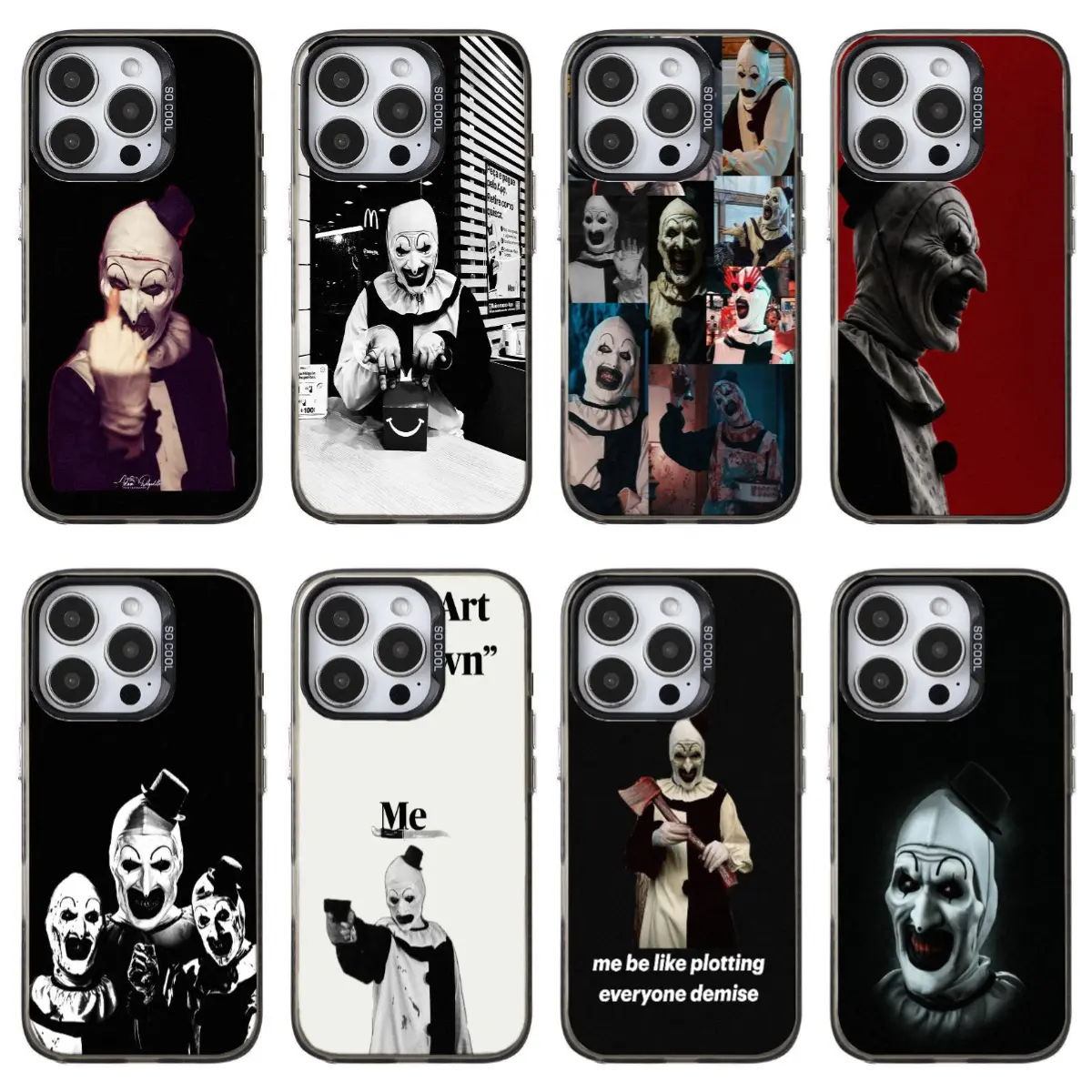 TERRIFIER phone Cases For iPhone 12,13,14,15,16,17Promax Pro Plus & Samsung Galaxy S22-S26Ultra Plus,It's a great gift for a good friend, suitable for holidays, birthdays, and parties.