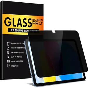 Privacy Screen Protector for iPad 11th A16 2025, Anti-Spy Tempered Glass Film for iPad 10th Generation 10.9 Inch 2022, Private Touch Sensitive HD Clarity Screen Protector for i Pad A16, 1 Pack
