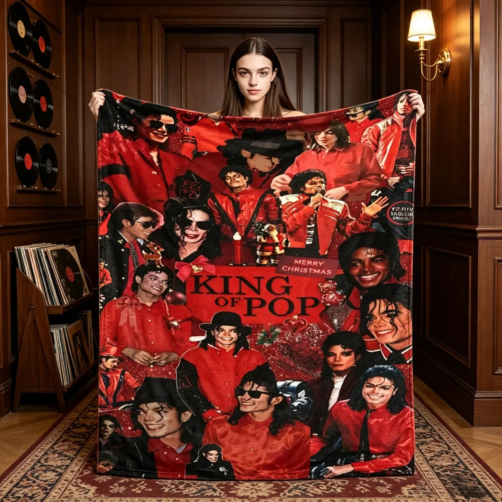 Countdown Sale Retro Pop Star Inspired Flannel Blanket Soft Warm Thick Plush Throw Kids And Adults AC Blanket Sofa Bed Couch Living Room Travel Office Camping Cozy Home Decor Gift Viral Blanket