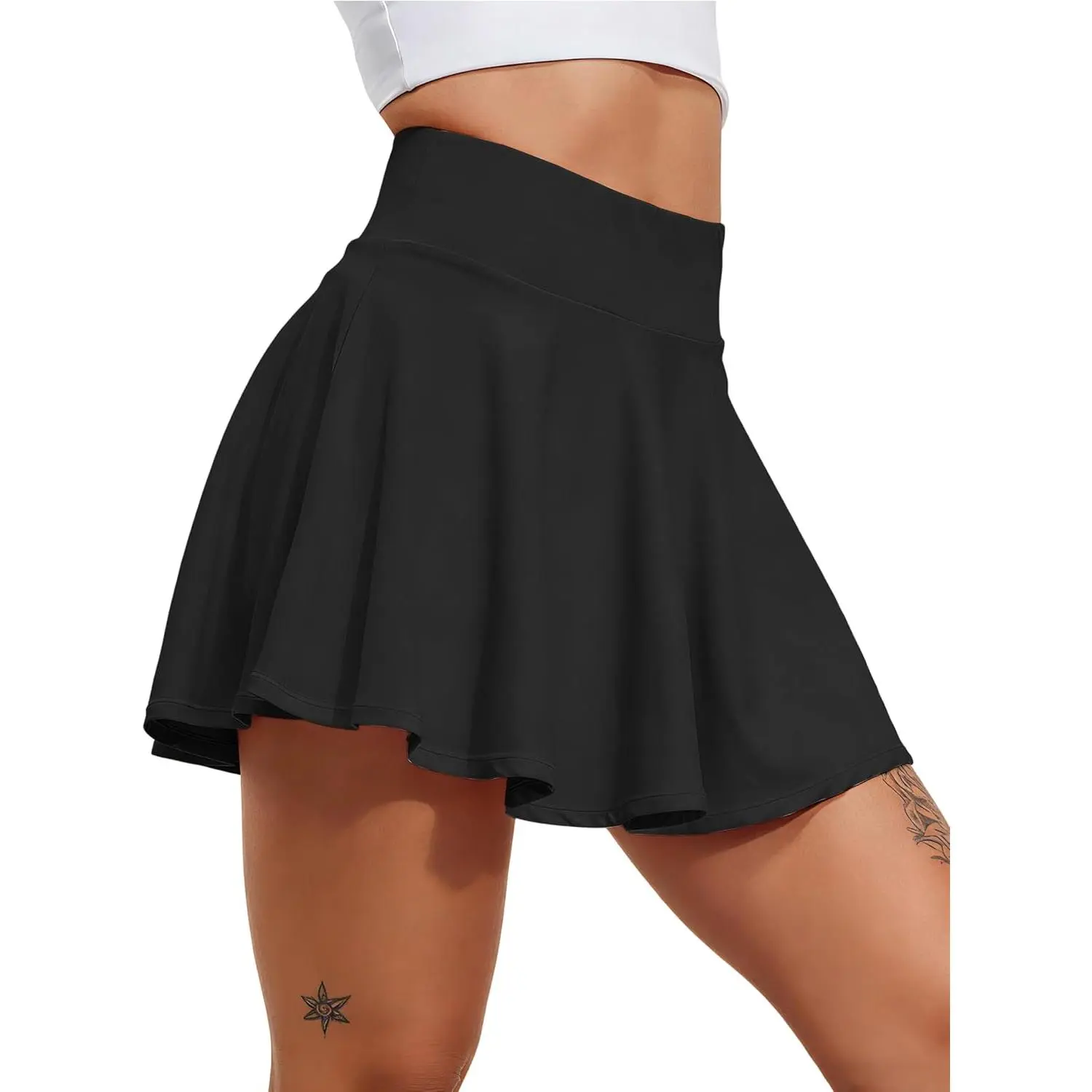 Women's Pleated Tennis Skirt Golf Skorts for Woman High Waisted Tummy Control Athletic Skirt with Pockets