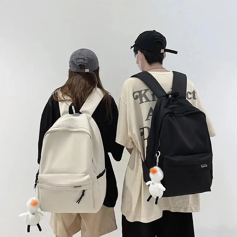 Korean School Backpack Waterproof Study Bag University Computer Backpack Lightweight Bag Travel Leisure Business Outdoor