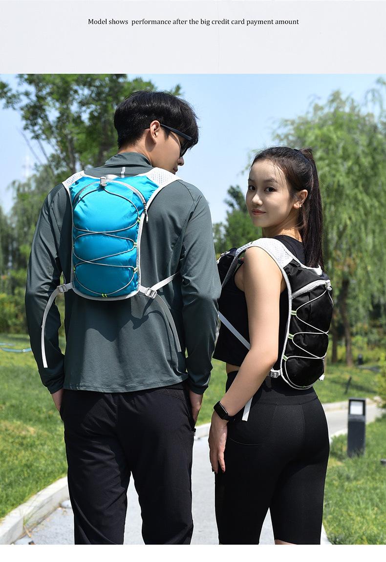 Lightweight Hydration Vest Backpack, Breathable Running Hiking Cycling Bag with Large Capacity, Outdoor Water Bladder Pack for Trail Running Camping