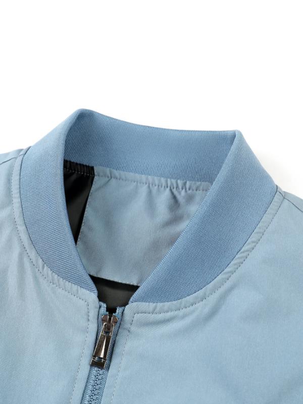 Kyn Apparel Men's Bomber Jacket Spring Autumn Fashion Business Casual Streetwear Simple Windbreaker British Style Male Coat