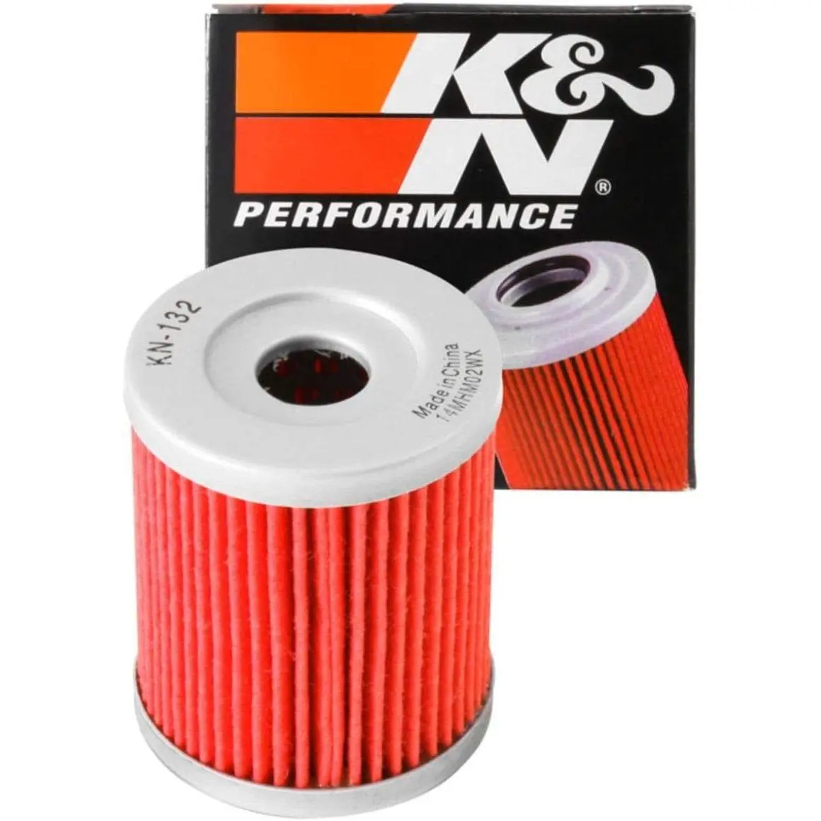 K&N Motorcycle Oil Filter: High Performance, KN-132 | Designed to be used with Synthetic or Conventional Oils: Fits Select Suzuki, Arctic Cat, Kawasaki Vehicles