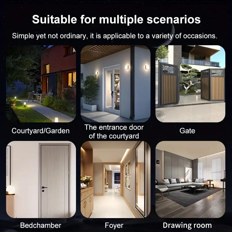 Smart LED Night Light with Motion & Light Sensors, RGB Wall Spotlight, USB Rechargeable, Magnetic Design for Bedroom, Game Room, Stairs