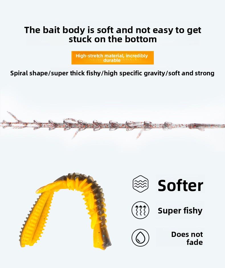 Luya floating shrimp wave dance shrimp type soft bait Ned lead head hook down fishing group black pit soft bait bass false bait soft worm