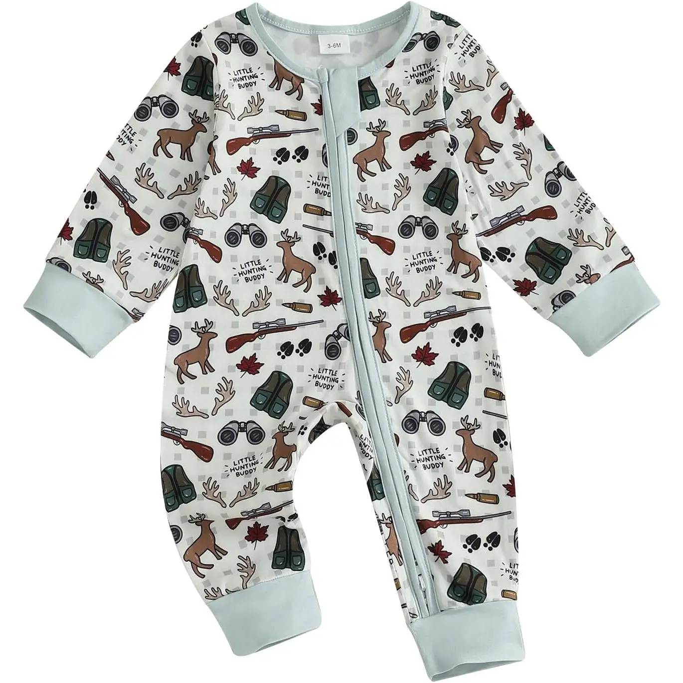 Baby Girl Boy Hunting Clothes Mallard Duck Deer Romper Zipper Jumpsuit Retro Bodysuit Newborn Going Home Outfit Fall items affordable costume cloths smocked onesies soft color