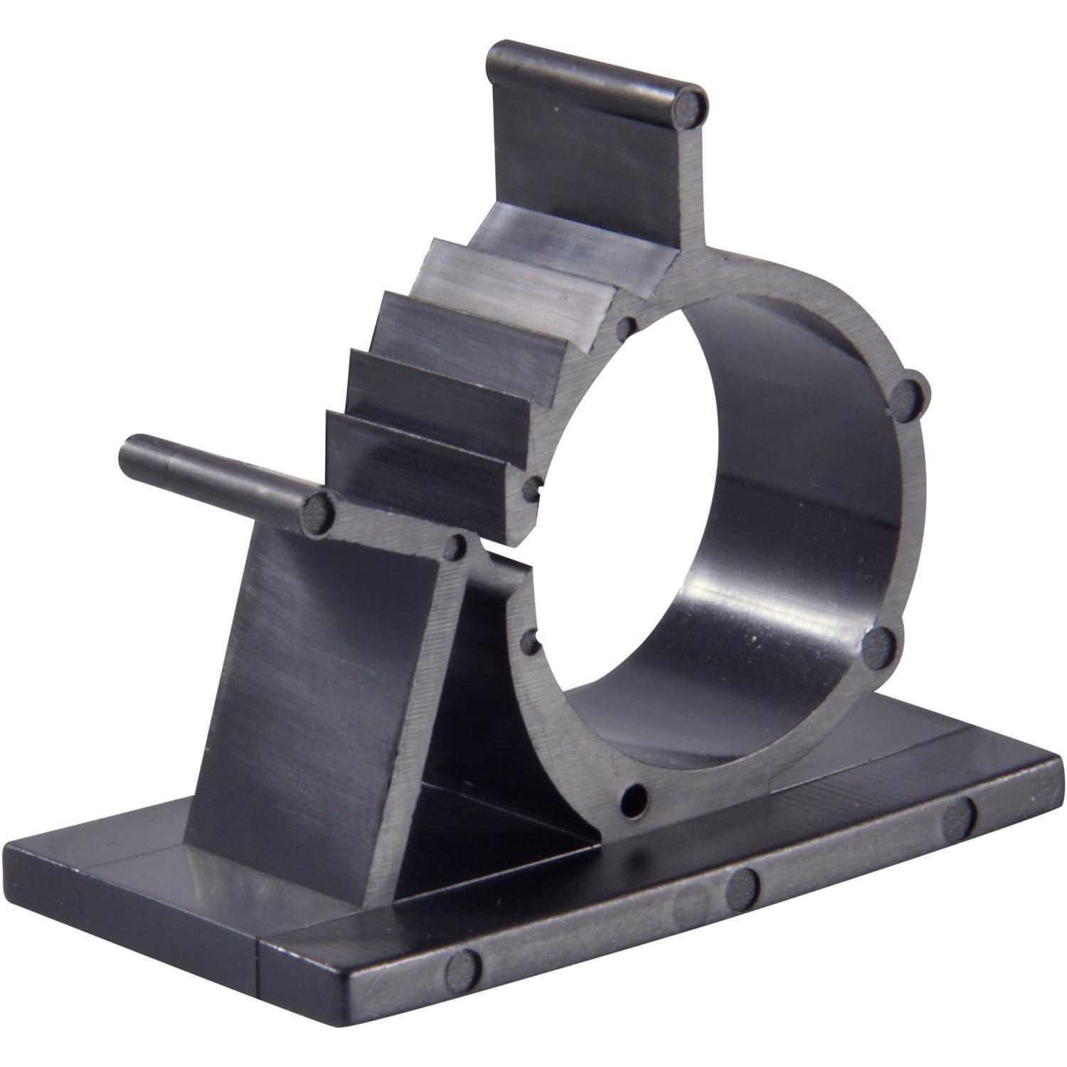 25 count UVB Plastic Kwik Clips Black Adhesive Backed Nylon Wire Adjustable  Clips Adhesive  Management Clips Adjustable Clamp