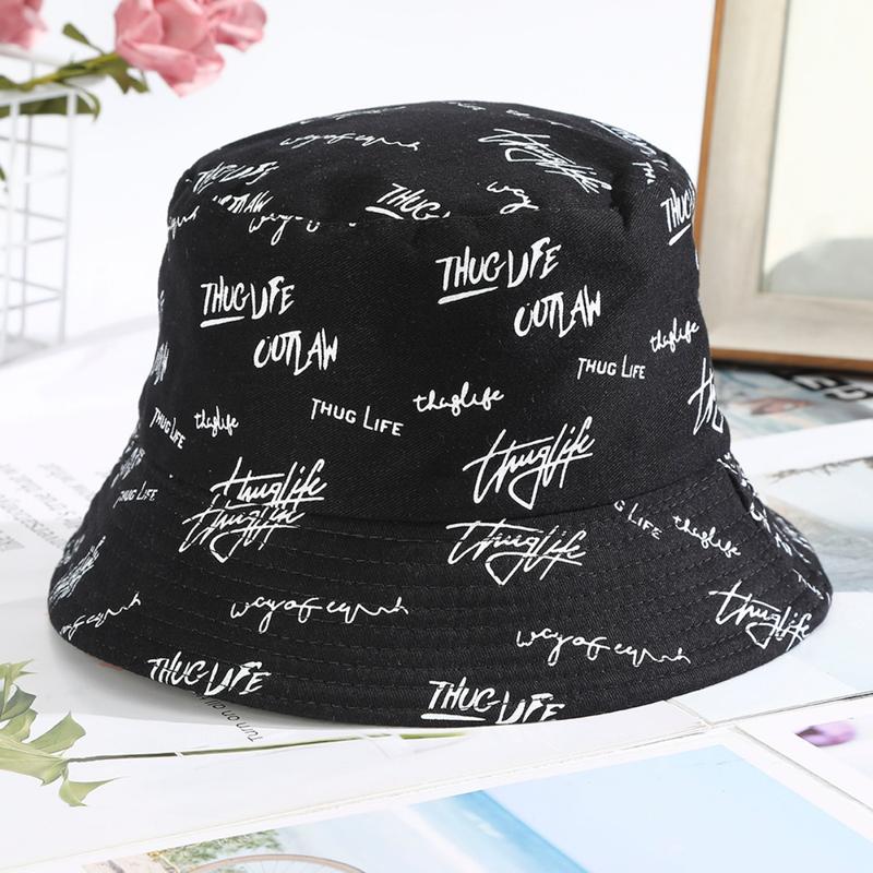 AWAYTR Unisex Double-Sided Fisherman Hat Summer General Sun Hat Trendy Letter Printing Wide Basin Hat Hip Hop Bucket Hat Outdoor AWAYTR Unisex Double-Sided Fisherman Hat Summer General Sun Hat Trendy Letter Printing Wide Basin Hat Hip Hop Bucket Hat Outdoor