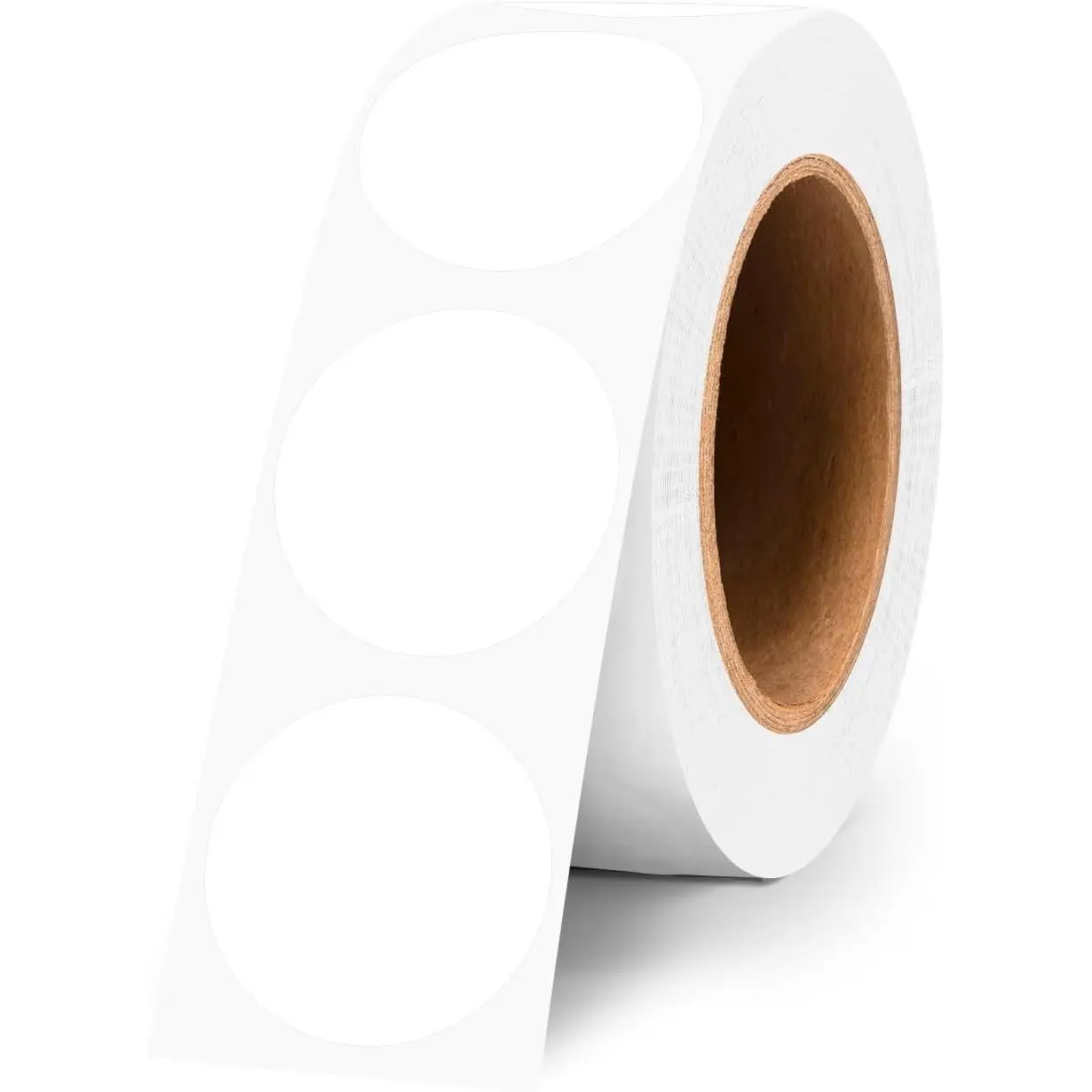 White Dot Stickers 1 Inch 500 count Round Color Coding Labels, White Circle Stickers for File Organization, Inventory, Office, Self- Adhesive Dots