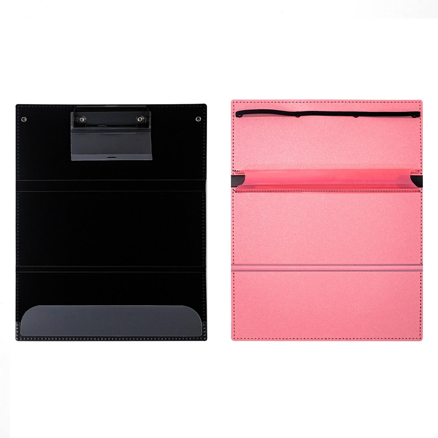 Tri-Fold PP Plastic Nursing Clipboard, Letter-Size 3-Panel Foldable Medical Folder Board, Portable Pocket Writing Pad Document Holder (In Stock)