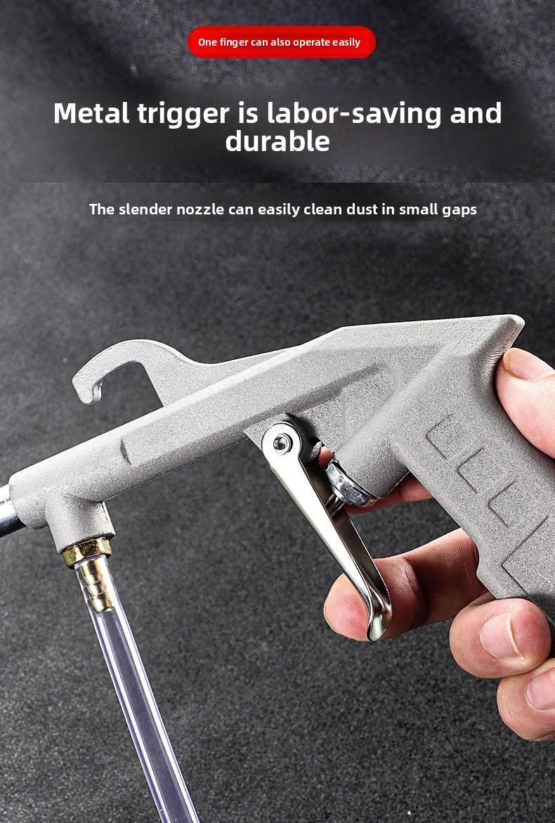 Flush Warrior Pneumatic Cleaning Gun High Pressure Water & Air Dual-use with Hose for Industrial Dust Blowing Applications