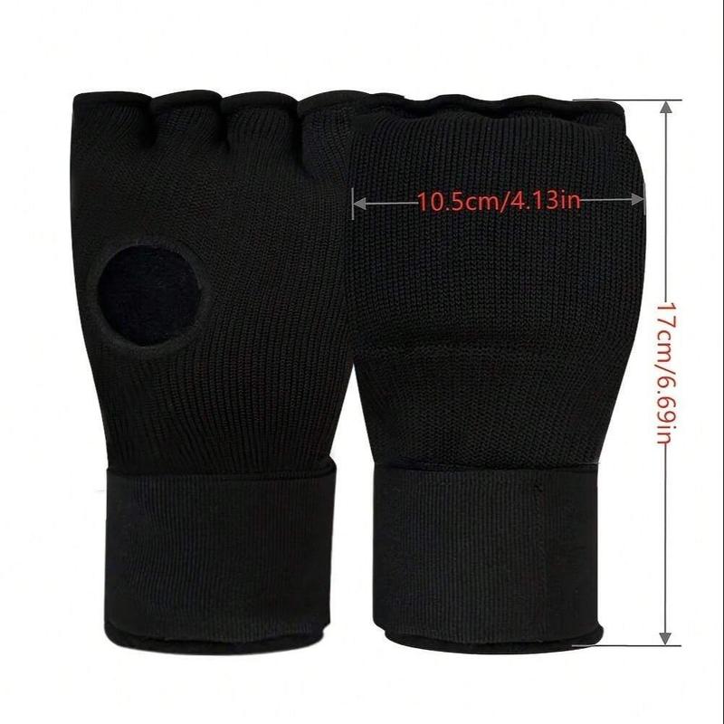 Boxing Hand Wraps, 1 Pair Long Wrist Straps, Elasticated Padded Fist Under Mitts Protection, Muay Thai MMA Kickboxing Martial Arts Punching Training Bandages