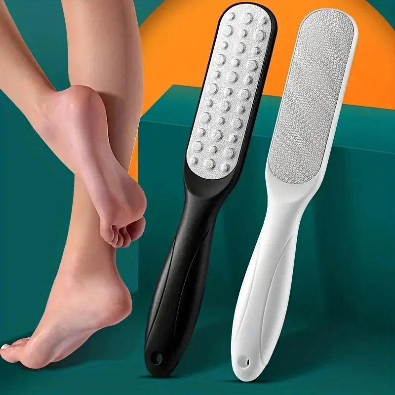 2pcs,Double Side Foot File Professional Rasp Heel Grater Hard Dead Skin Callus Remover Pedicure File Foot Grater
