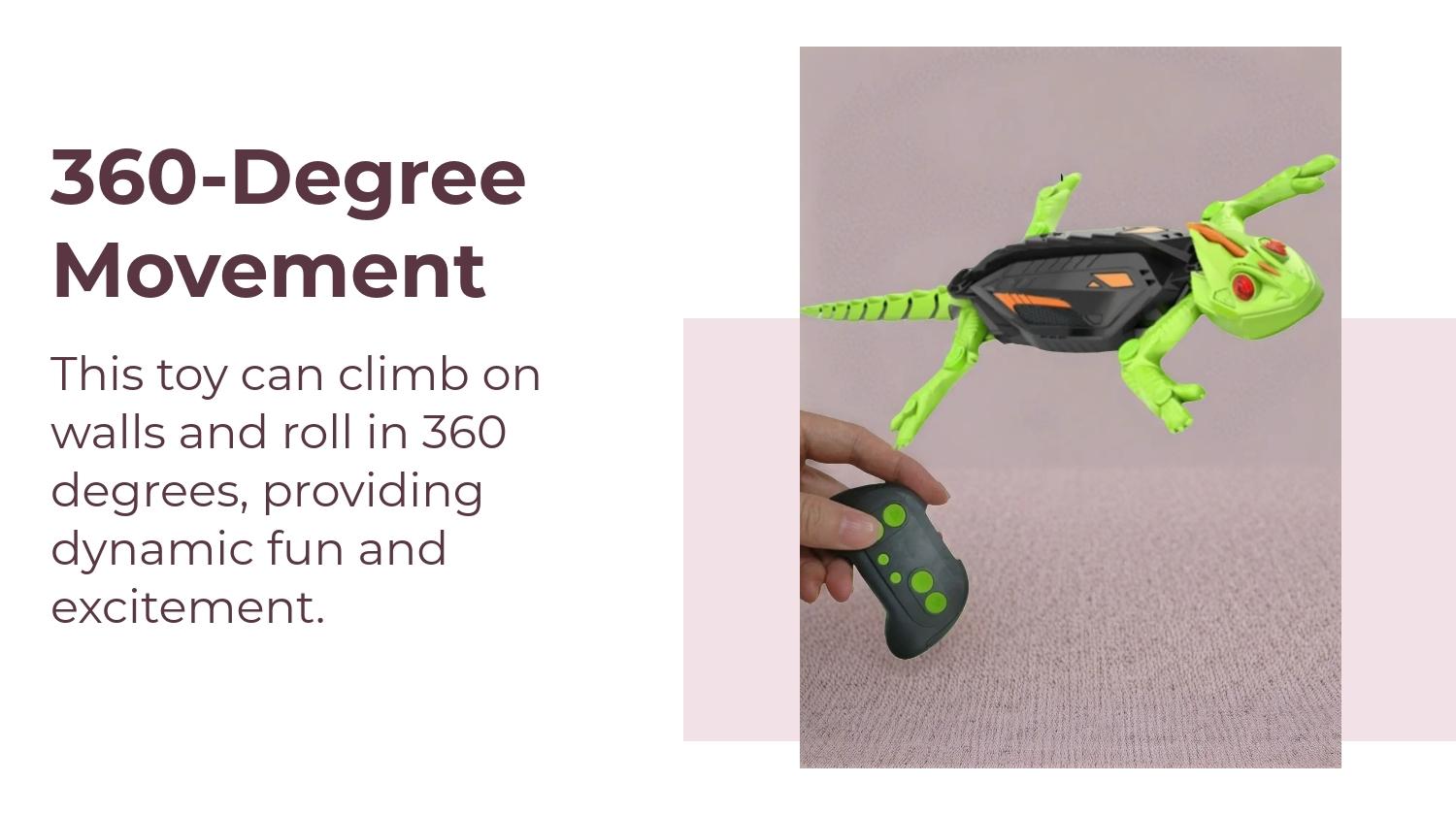 Remote Control Animal Toys That Crawl & Roll 360 Degrees, Light-Up Electric Gifts for Kids, Birthday Present, Prank Pet Toy