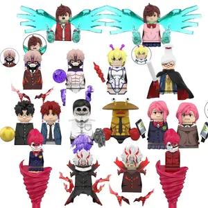 Anime Dandadan Themed Mini Building Bricks Assembly Figure Model Creative Toy Gift For Children Anime Fans